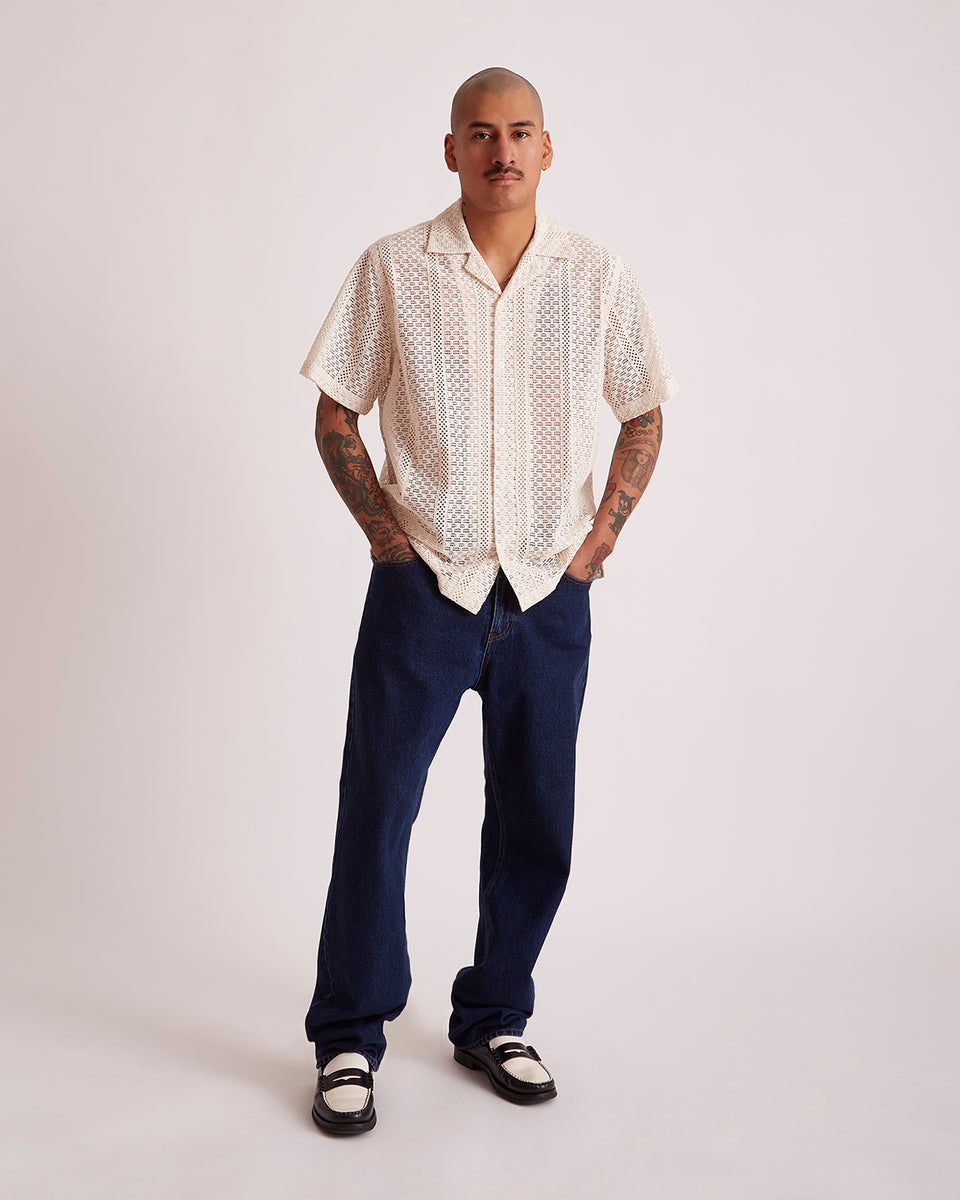 Canty Cotton Lace SS Shirt