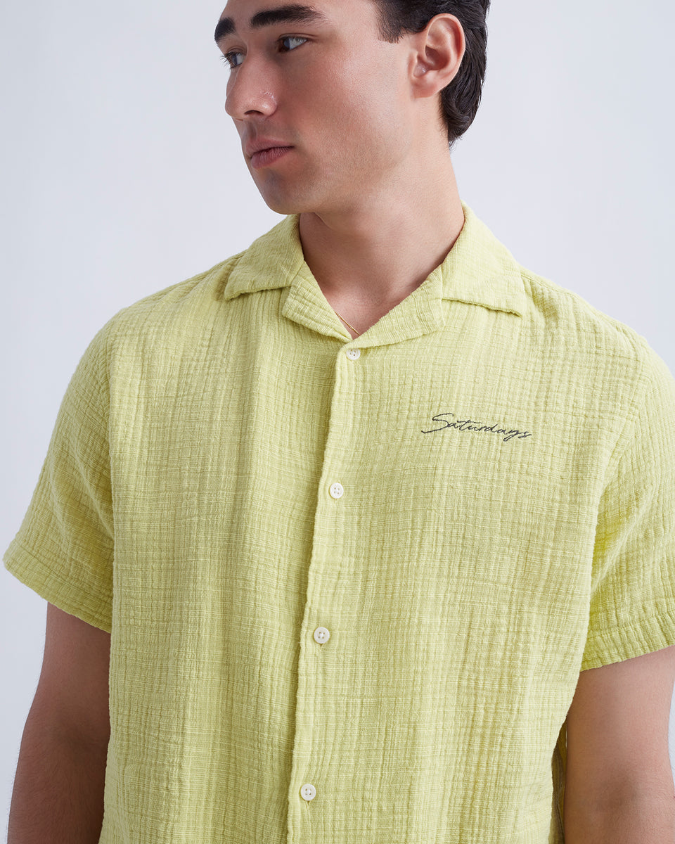 Cotton Gauze Canty Short Sleeve Shirt | Saturdays NYC