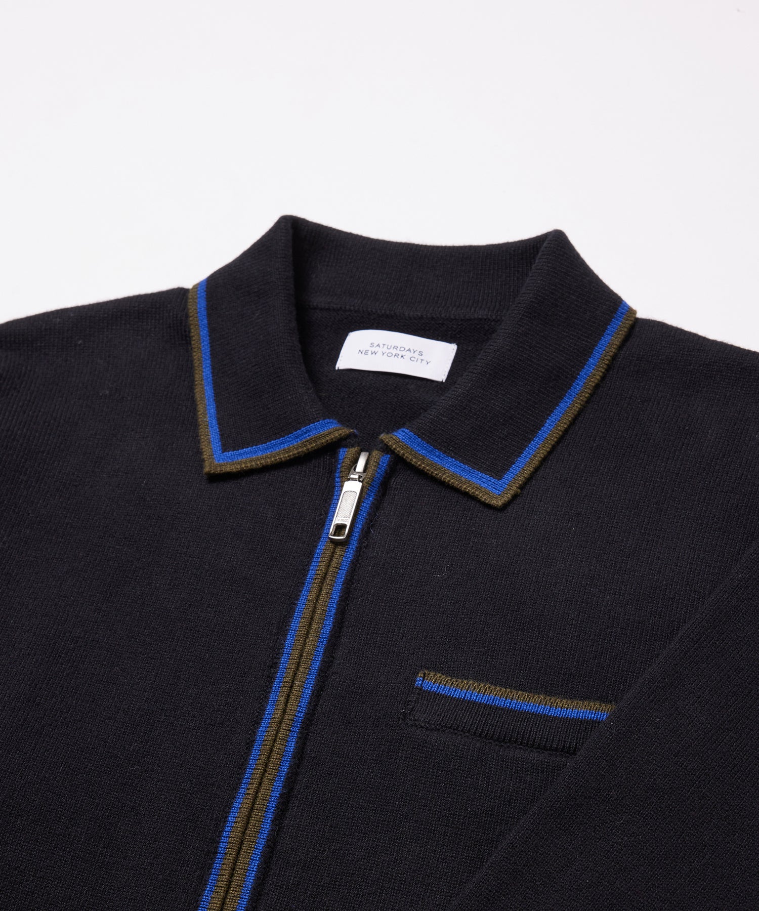 Saji Zip Polo Sweater | Saturdays NYC