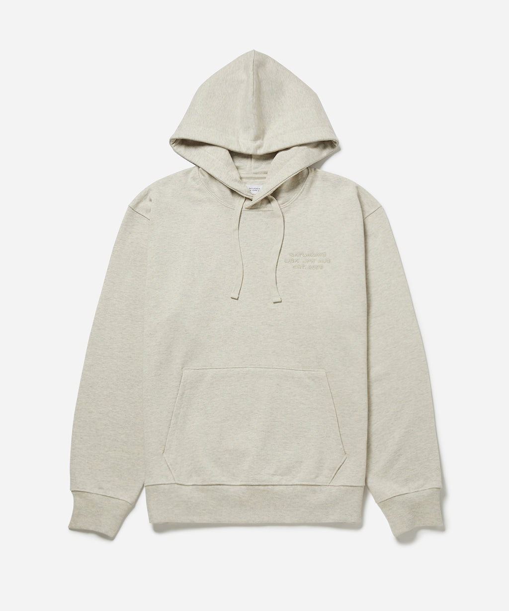 Saturdays NYC | Men's Ditch Signature Hoodie | Ivory | Size XXL