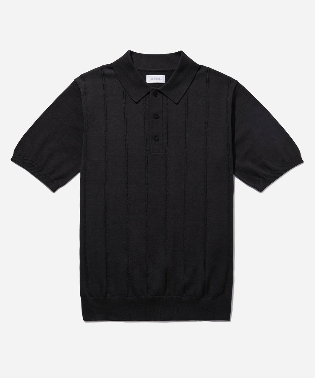 Jahmad Mini Cable Knit Polo | Saturdays NYC