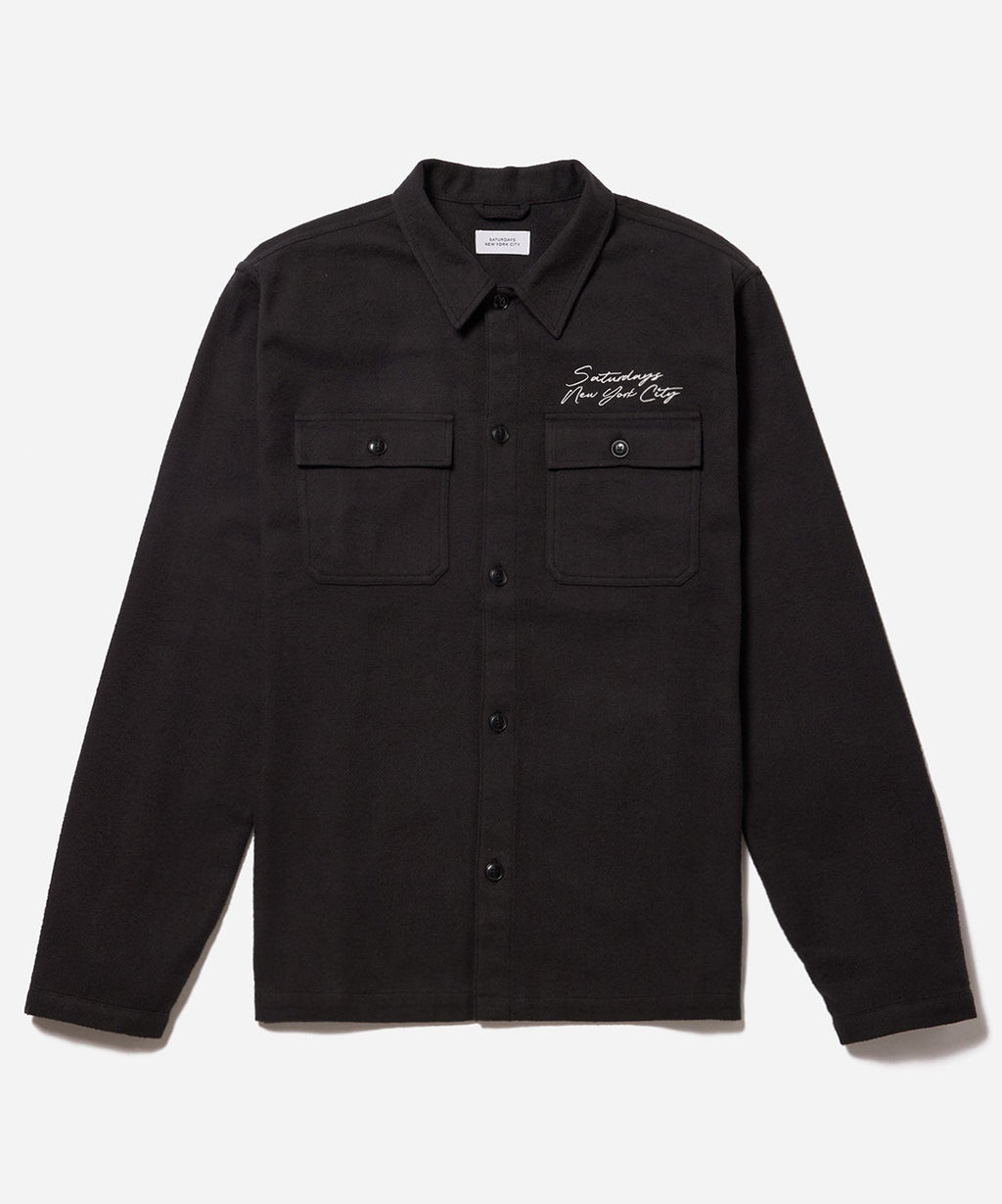 Ryan Solid Flannel Workshirt | Saturdays NYC