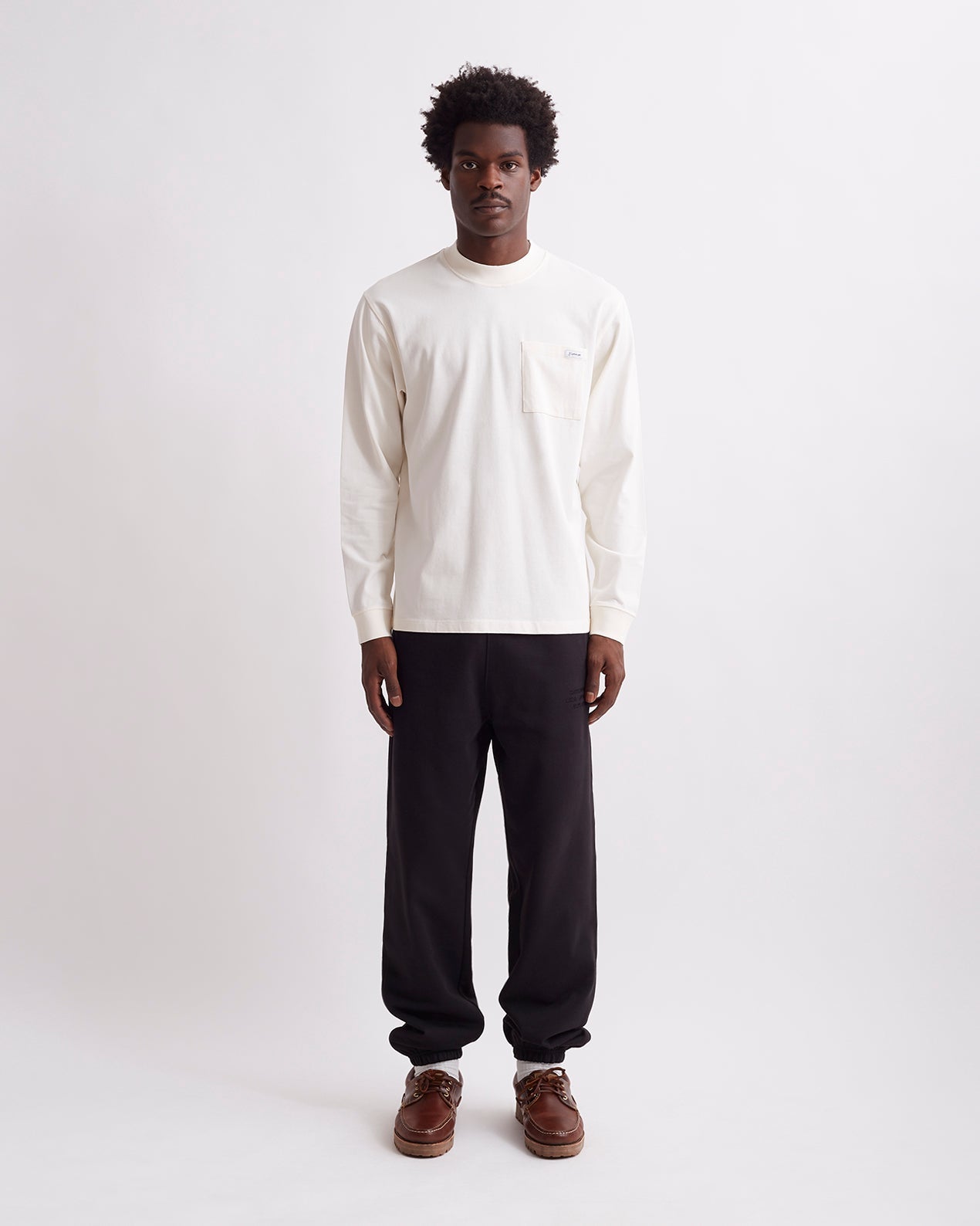 Dekalb Heavyweight Mockneck Long Sleeve Pocket Tee | Saturdays NYC