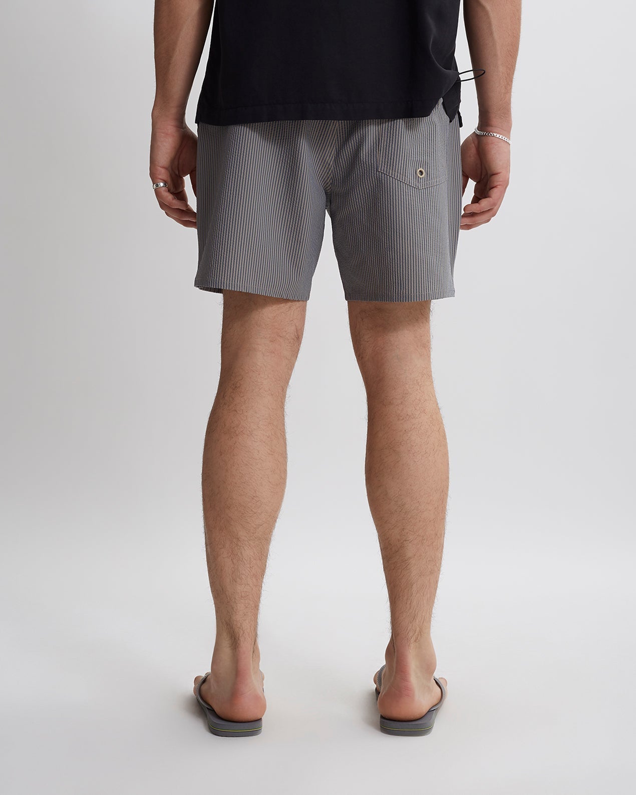 Timothy Seersucker Stripe Swim Short | Saturdays NYC