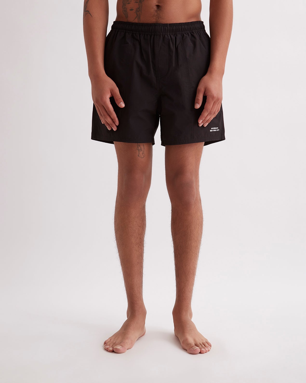 Saturdays NYC Nylon factory Shorts Black Sz L