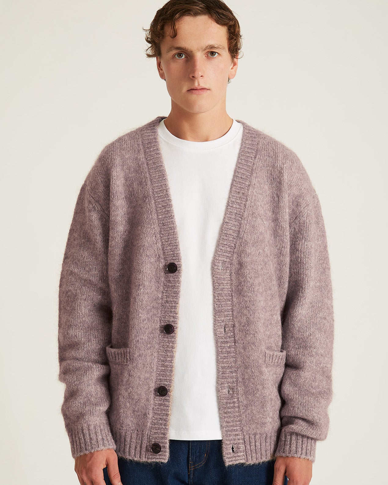 Michael Shaggy Wool Cardigan | Saturdays NYC