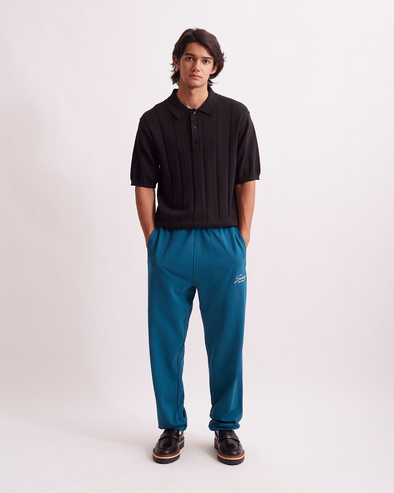 ABRAMS ぎこちな INTERNATIONAL SWEATPANTS Saturdays NYC サタデーズ ニューヨークシティ パンツ その他の パンツ ブラック グレー【送料