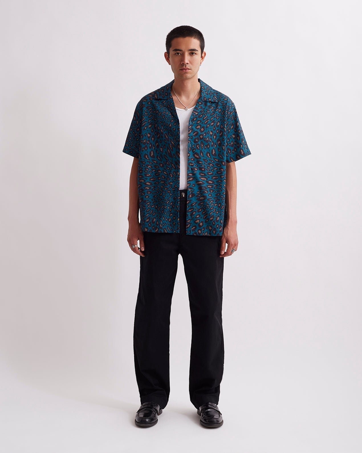 Canty Sound Leopard Short Sleeve Shirt | Saturdays NYC