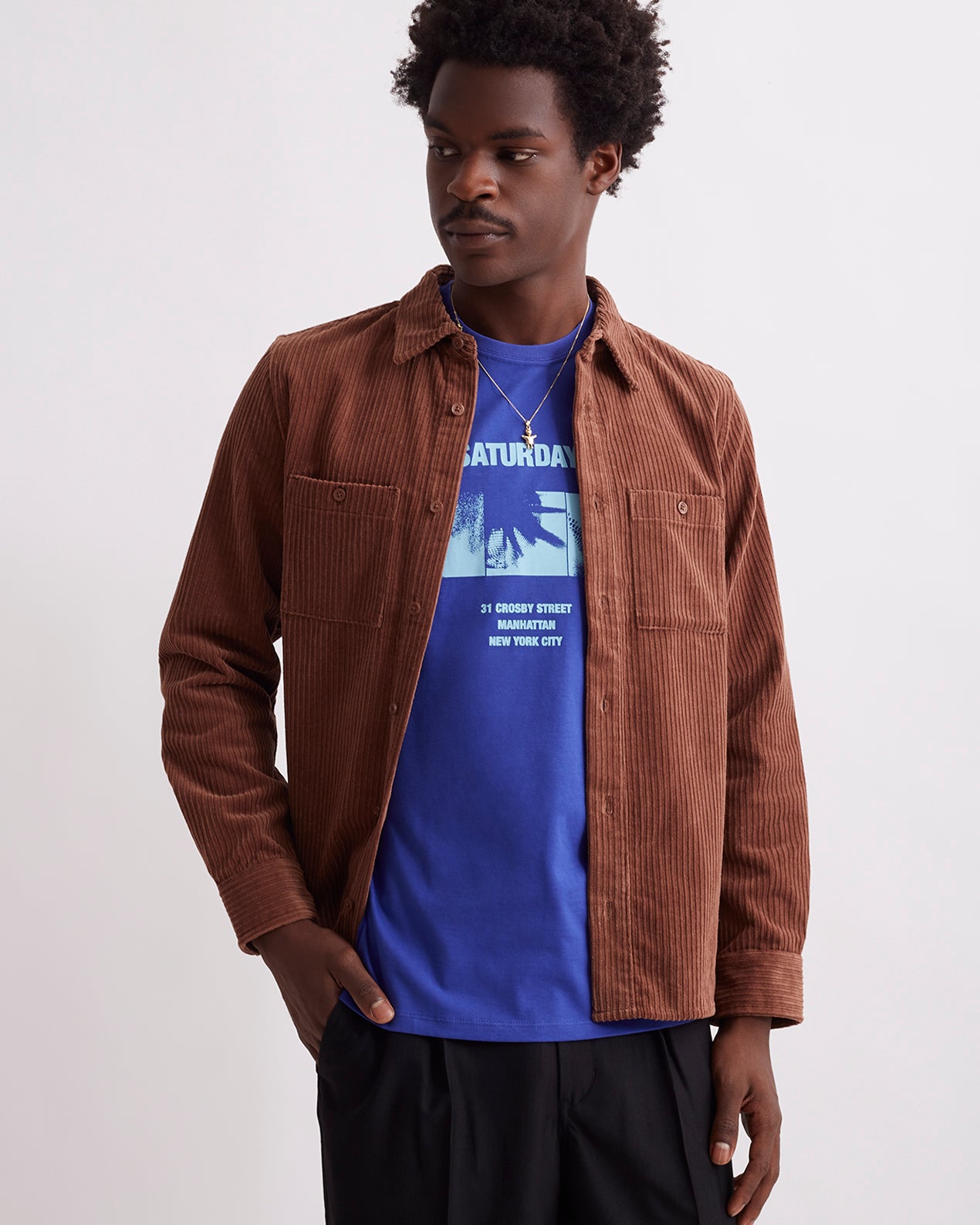 DOWNTOWN Men's Corduroy Shirt