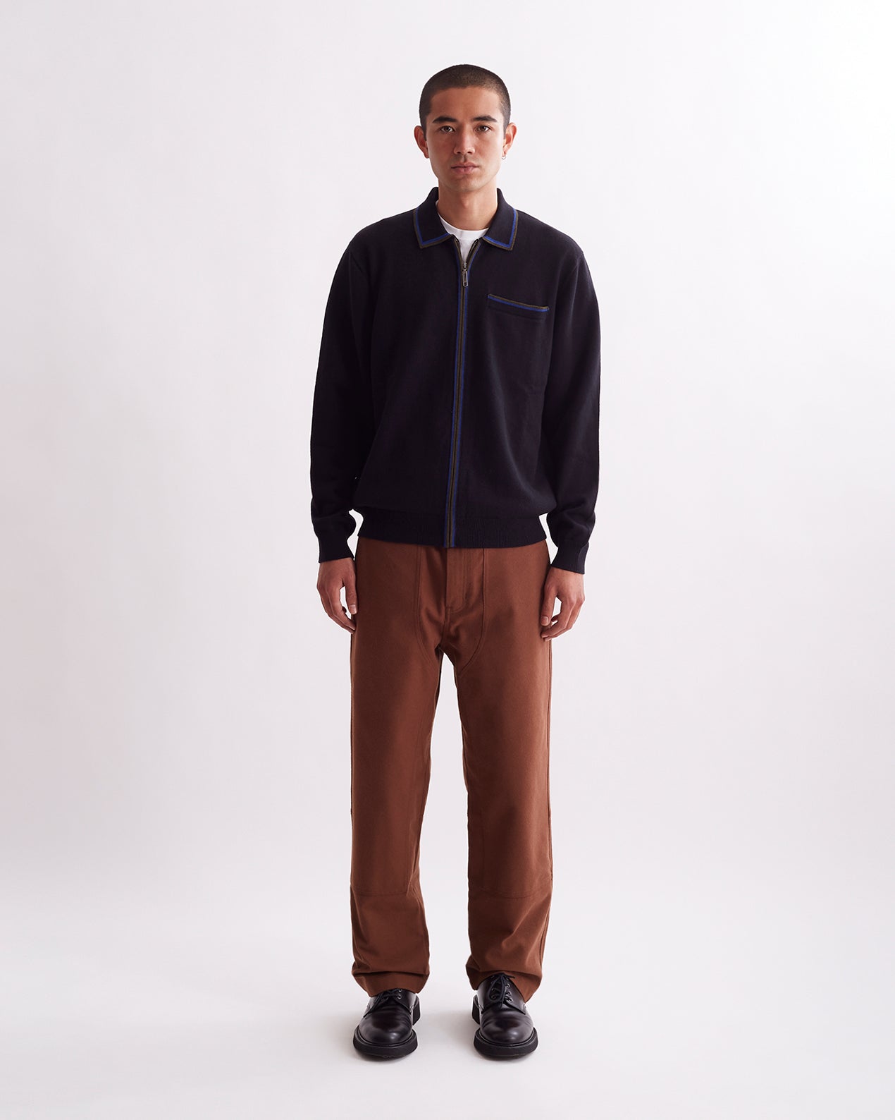 Saji Zip Polo Sweater | Saturdays NYC