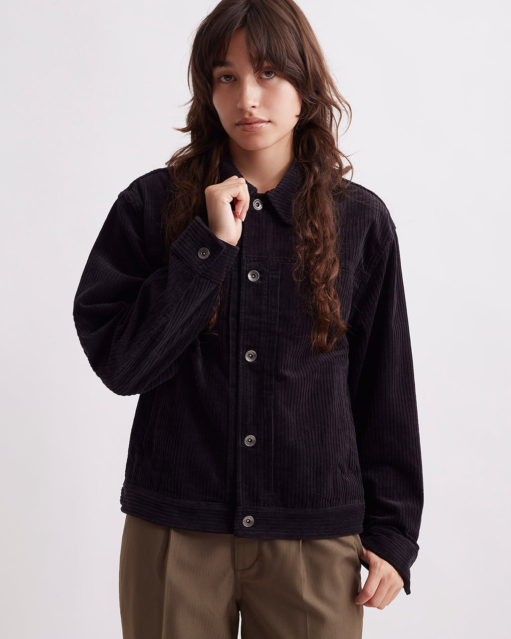 Olivia Wide Wale Cord Trucker Jacket | Saturdays NYC