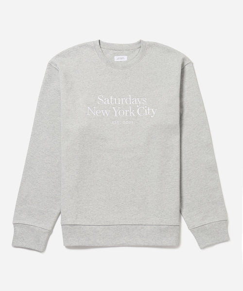 Saturdays NYC The Bowery factory Slash Embroidered Sweatshirts