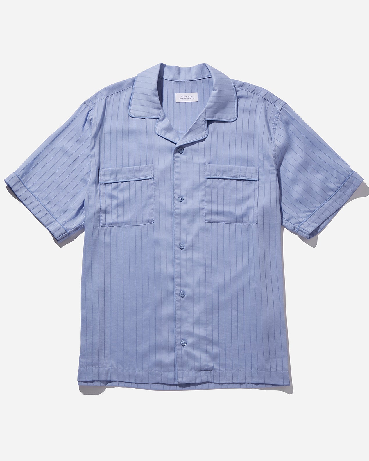 Saturdays NYC | Men's Cameron Short Sleeve Shirt | Ivory | Size M