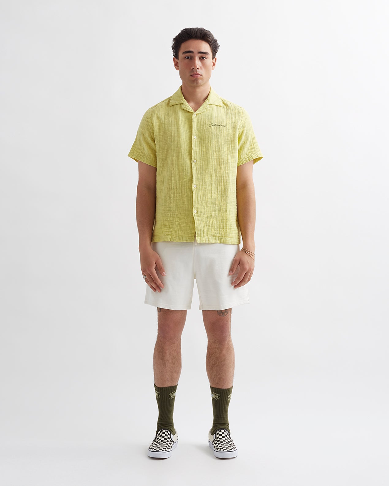 Cotton Gauze Canty Short Sleeve Shirt | Saturdays NYC