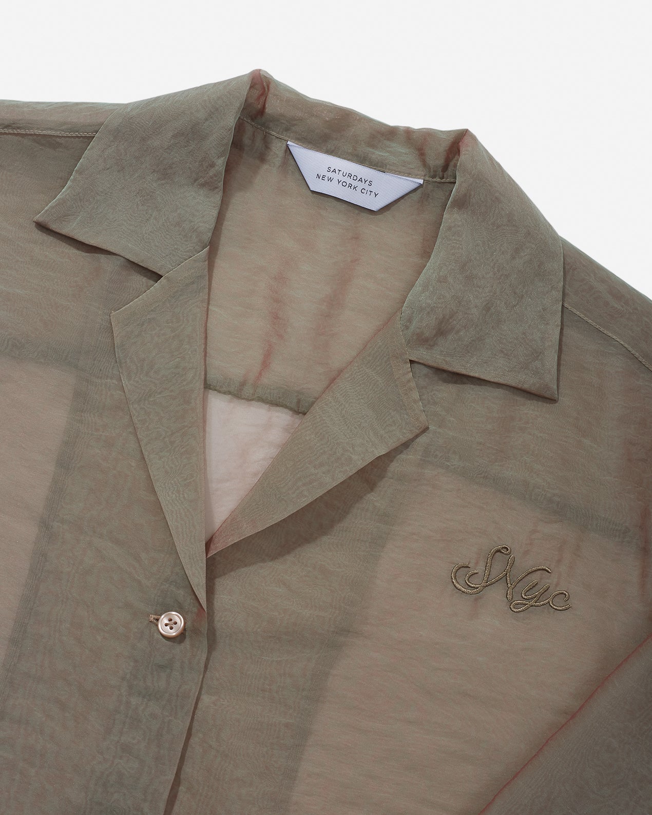 Crys Sheer Embroidered Shirt | Saturdays NYC