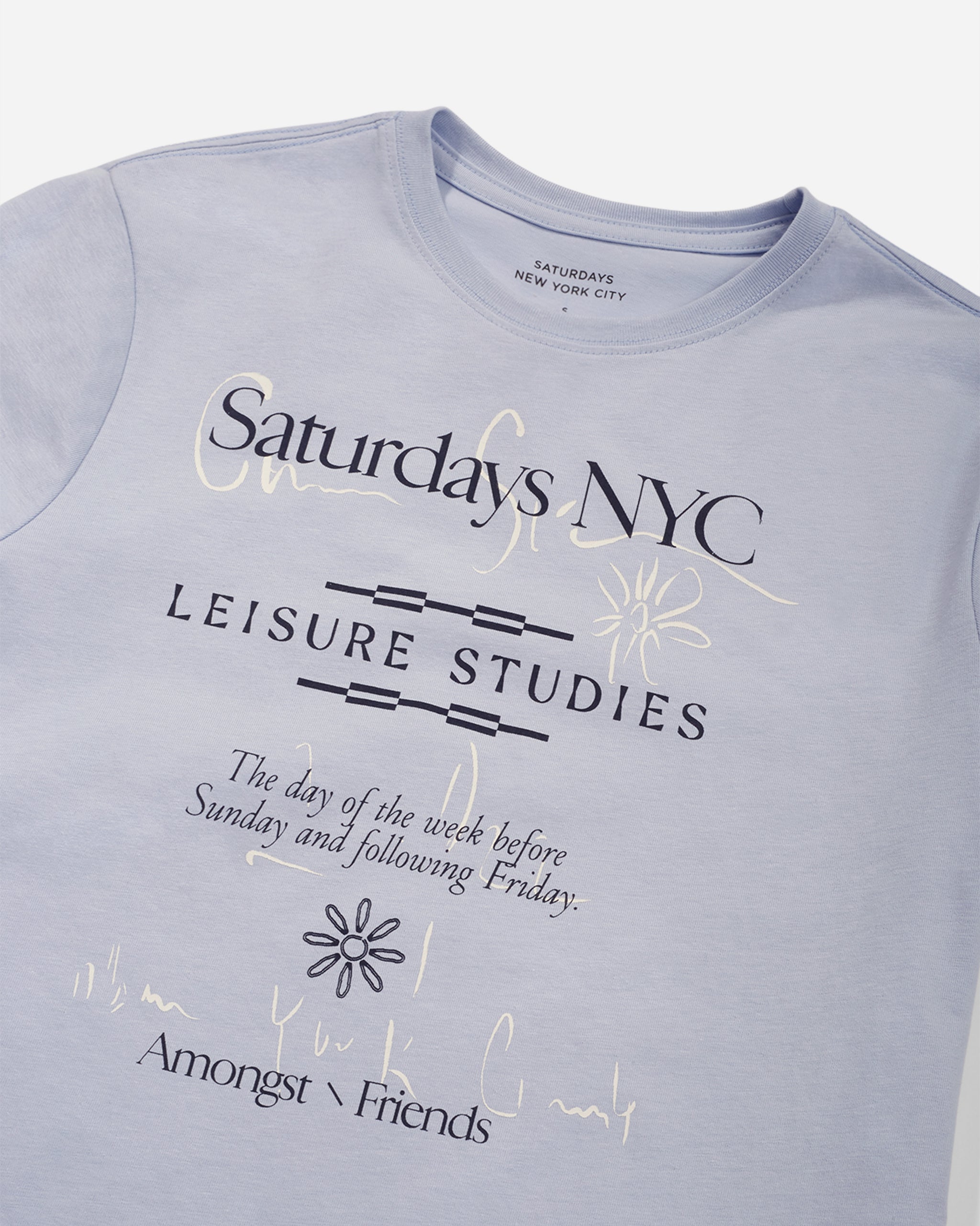“SATURDAYS NYC” Gray Printed Pullover